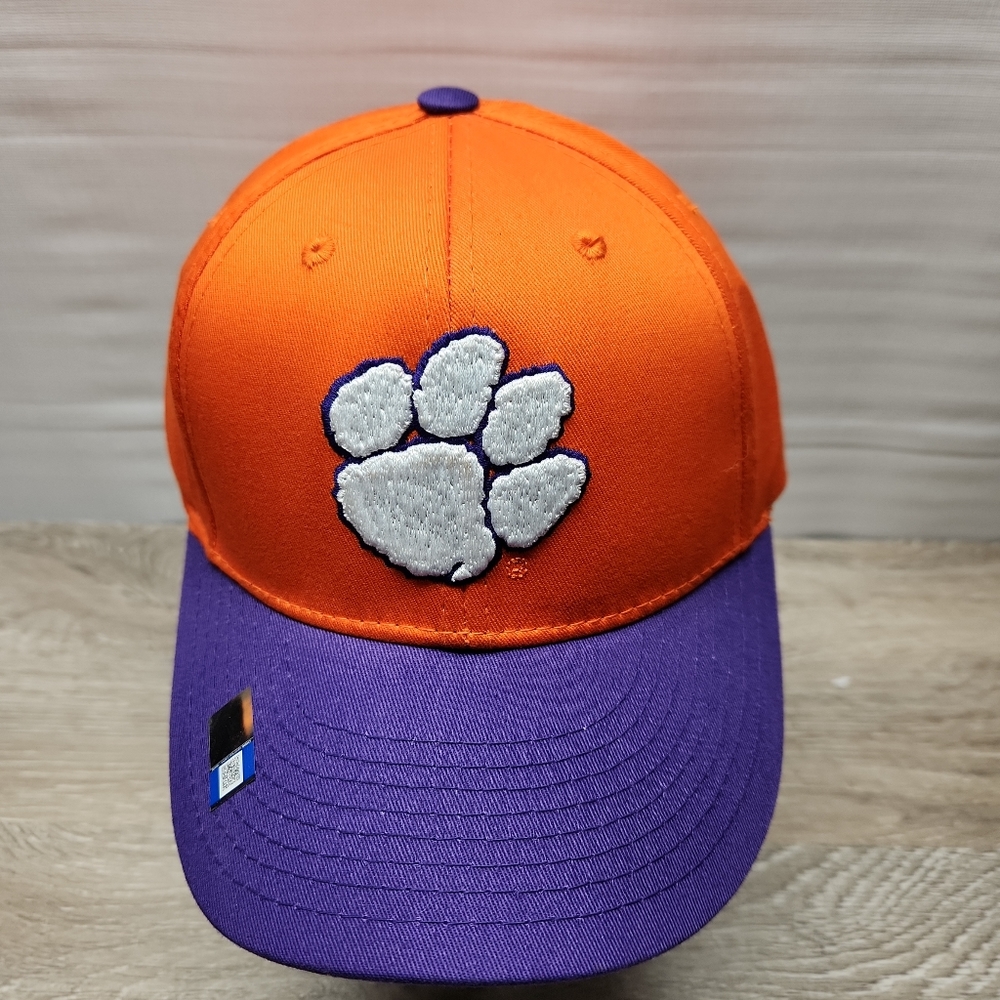 Clemson University Tigers NCAA Purple Orange Embroidered Adjustable